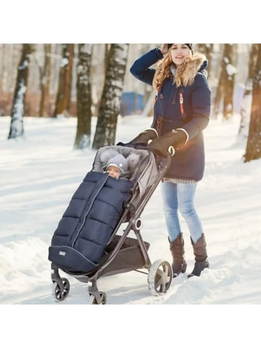 Universal Weather-Proof Baby Stroller Footmuff Bunting Bag - Warm & Cozy